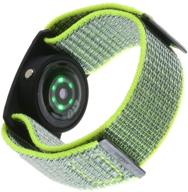 yin song sport mesh nylon armband for polar oh1/verity heart rate sensor - limelight, large logo