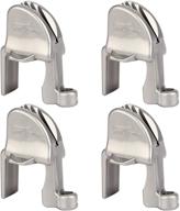 🚤 enhanced pontoon boat square rail fender cleat/clip/hanger for bumper, 4 pack - customizable and secure protection логотип