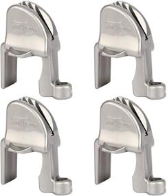 img 4 attached to 🚤 Enhanced Pontoon Boat Square Rail Fender Cleat/Clip/Hanger for Bumper, 4 Pack - Customizable and Secure Protection