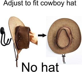 img 1 attached to 🤠 Magnetic Hanger for Cowboy Hats - Enhanced Diameter