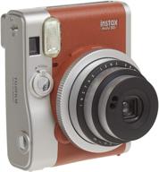 📸 fujifilm instax mini 90 instant film camera (brown): capturing memories in style logo