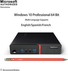 img 1 attached to 💻 Восстановленный настольный компьютер Lenovo ThinkCentre M700 Tiny PC - Intel Quad Core i5-6500T, 2,5 ГГц до 3,1 ГГц, 8 ГБ ОЗУ, 256 ГБ SSD, WiFi, Bluetooth 4.0, HDMI, USB 3.0, порт DP, Windows 10 Pro 64-разрядная версия