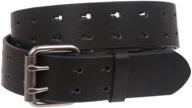 snap cut out holes leather light men's accessories and belts logo