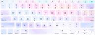 🌈 mosiso silicone pattern keyboard cover: colorful clouds edition for macbook pro 13 inch 2017 2016 a1708 (no touch bar) & macbook 12 inch a1534 - protective skin logo