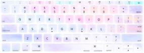 img 4 attached to 🌈 MOSISO Silicone Pattern Keyboard Cover: Colorful Clouds Edition for MacBook Pro 13 inch 2017 2016 A1708 (No Touch Bar) & MacBook 12 inch A1534 - Protective Skin