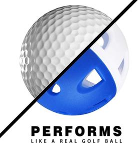 img 1 attached to Champkey Limited Flight Golf Practice Balls for Improved Swing Dynamics, Enhanced Hitting Sensation, and Effective Side Spin Golf Training
