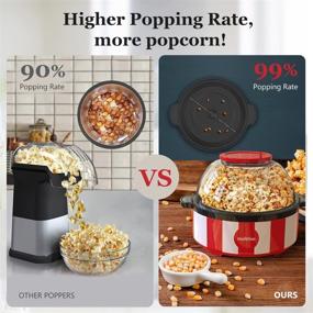 img 1 attached to 🍿 Multifunctional Popcorn Maker | Stirring Popcorn Popper with Nonstick Plate | Hot Oil Electric Popcorn Machine | Quick Heat Technology | Large Lid for Serving Bowl | Kernel Measuring Cup | Makes 16 Cups | Ideal for Roasted Nuts