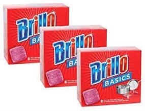 img 1 attached to 🧼 Pack of 3 Brillo Basics Steel-wool Soap Pads, 8-ct. Boxes