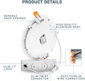 img 2 attached to Parmida Dimmable LED Ultra Thin Downlight