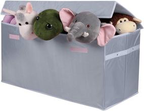 img 2 attached to 🧸 LUXENNO Gray Toy Chest Storage Organizers