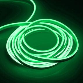 img 4 attached to LanM Epoch Neon Flex Strip Light - 16.4ft/5m Waterproof LED Light 🌈 Strip with 600 Green SMD2835 LEDs - Perfect for Indoor and Outdoor Decor