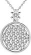 celestia flower sterling necklace pendant logo