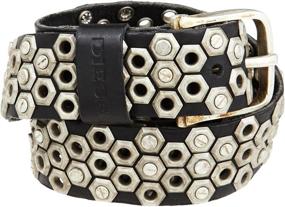 img 1 attached to Diesel Mens Noways Belt Black