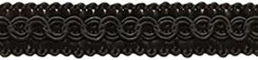 img 1 attached to 🎀 Versatile 13.5 Yards of 1/2 inch Basic Trim Decorative Gimp Braid - Elegant Black Color for Crafts, Upholstery, and Sewing Projects - Style# 0050SG - K9