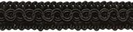 🎀 versatile 13.5 yards of 1/2 inch basic trim decorative gimp braid - elegant black color for crafts, upholstery, and sewing projects - style# 0050sg - k9 logo