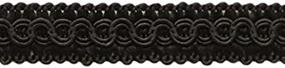 img 4 attached to 🎀 Versatile 13.5 Yards of 1/2 inch Basic Trim Decorative Gimp Braid - Elegant Black Color for Crafts, Upholstery, and Sewing Projects - Style# 0050SG - K9