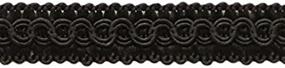 img 3 attached to 🎀 Versatile 13.5 Yards of 1/2 inch Basic Trim Decorative Gimp Braid - Elegant Black Color for Crafts, Upholstery, and Sewing Projects - Style# 0050SG - K9