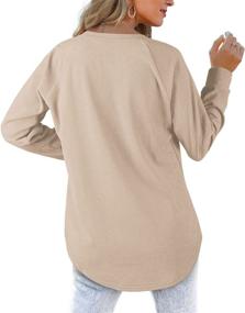 img 1 attached to 👚 Comfy and Chic: Women's Loose Fitting Crewneck Sweatshirts for a Stylish Look