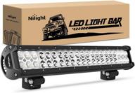 nilight 60005c-a 20-inch 126w led light bar combo - off-road truck boat lighting, spot flood, fog & work lights, 2-year warranty logo