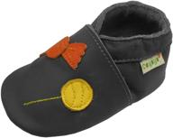 sayoyo leather crawling moccasins slippers boys' shoes and slippers logo