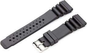 img 3 attached to 🌈 Hadley Roma Rubber Watch Strap: Vibrant Color Options for Versatile Style