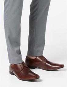 img 2 attached to Find Acton_HS01 Derbys Brown X Small Men's Shoes in Loafers & Slip-Ons