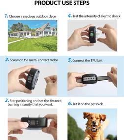 img 1 attached to 🐶 SOUYIE GPS Wireless Dog Fence System - Accurate Electric Dog Fence with Rechargeable Training Collar, Range Up to 3281 FT - Perfect for Medium and Large Dogs