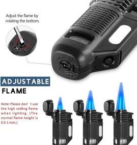 img 1 attached to Torch Lighter Refillable Butane Fuel Windproof Cool Lighters