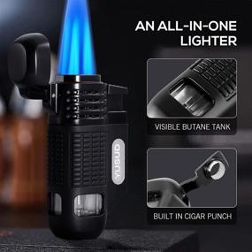 img 2 attached to Torch Lighter Refillable Butane Fuel Windproof Cool Lighters