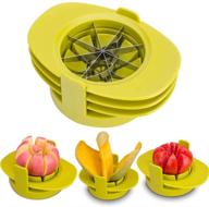 🍴 sametech 4-in-1 easy kitchen tool - fruit mango peeler splitter pitter remover, apple pear corer cutter, and tomato slicer logo