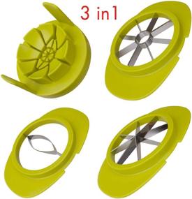 img 3 attached to 🍴 SameTech 4-in-1 Easy Kitchen Tool - Fruit Mango Peeler Splitter Pitter Remover, Apple Pear Corer Cutter, and Tomato Slicer