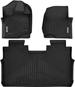 img 4 attached to 🔥 OEDRO Floor Mats Liners: All-Weather Guard for Ford F-150 SuperCrew Cab (2015-2021)