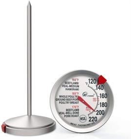 img 3 attached to 🌡️ KT THERMO Meat Thermometer: NSF Certificated Instant Read Cooking Temperature Thermometer for Oven Safe, Waterproof 2.5" Dial and 5" Long Probe – Perfect for Poultry, Roasting, Baking, BBQ Cooking