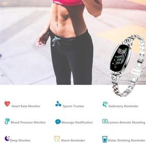 img 4 attached to 🏋️ DANUO Fitness Tracker: Heart Rate Monitor, Sleep Tracker, Waterproof Smart Bracelet for Men and Women