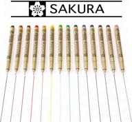 🖋️ sakura pigma micron 0.5mm - set of 14 colour pigment fineliners: high-quality fine-tip pens for exceptional artistic precision logo
