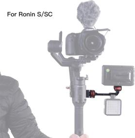 img 1 attached to 📸 Weebill S/Ronin SC Camera Monitor Mount: Extension Plate with Rotatable Magic Arm, Cold Shoe Mount - Compatible with DJI Ronin S/SC/RS2/RSC2/Zhiyun Crane 3/2S/Weebill S/Lab