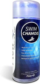 img 3 attached to Flow Swim Chamois - Fast Drying 🏊 Towel for Swimming, Diving, Triathlons, and Water Sports (Blue)