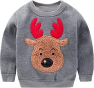 sweatshirts christmas reindeer crewneck pullover boys' clothing and active logo