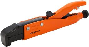 img 3 attached to Плоскогубцы с фиксацией изогнутых наконечников Grip-On 91207 длиной 7 дюймов: с усиленным оранжевым эпоксидным покрытием для повышенной прочности и видимости.