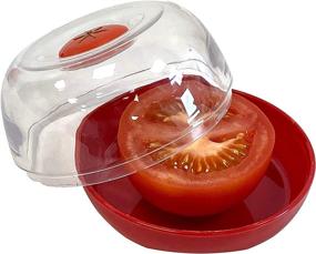 img 3 attached to Premium BPA-Free 4-Piece Storage Set: Avocado, Onion, Tomato, and Lemon Keeper/Saver/Holder