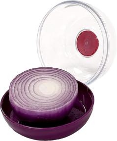 img 1 attached to Premium BPA-Free 4-Piece Storage Set: Avocado, Onion, Tomato, and Lemon Keeper/Saver/Holder