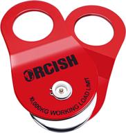 🔴 orcish 10t snatch block: high capacity offroad recovery accessory in red logo