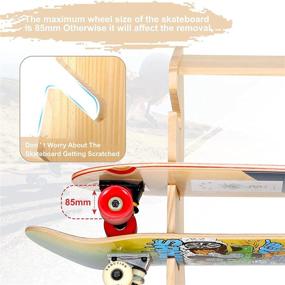 img 2 attached to 🛹 Skateboard Floor Rack: Storage and Organizer for Skateboards,Toolbox Included