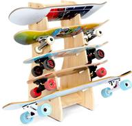 🛹 skateboard floor rack: storage and organizer for skateboards,toolbox included logo