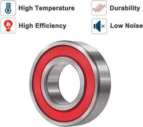 img 2 attached to 🔘 Bonbo 6203 2RS Bearings - Double, 17X40X12mm