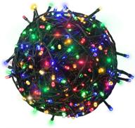 🎄 rpgt 1000 leds 336ft green cable clear wire fairy string tree twinkle lights 8 modes - perfect for christmas party, outdoor, garden, wedding, home decoration (multi color)! логотип