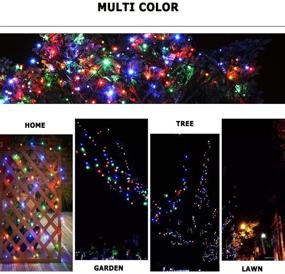 img 2 attached to 🎄 RPGT 1000 LEDs 336ft Green Cable Clear Wire Fairy String Tree Twinkle Lights 8 Modes - Perfect for Christmas Party, Outdoor, Garden, Wedding, Home Decoration (Multi Color)!