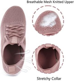 img 2 attached to 👟 Skywheel Unisex Slip-On Sneakers Bid Kid, Lace-Up Tennis Shoes with Breathable Vamp, Lightweight Running Sock Shoes