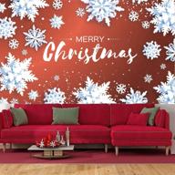 🎄 enhance your christmas ambiance with the colorful christmas wall scene setters and merry christmas banner for festive home décor and party decoration (color 2) logo