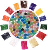 💦 oeekoi 14 пакетиков водяных шариков: нетоксичная игрушка для развития сенсорных навыков у детей - мягкие гелеобразные шарики для пополнения спа, бассейна и декора (10 грамм в каждом пакете) логотип